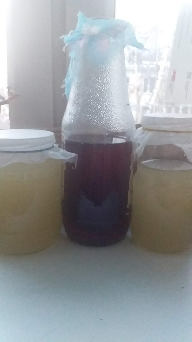 Манлдариновый уксус (готовый), клюквенный уксус, банановый уксус