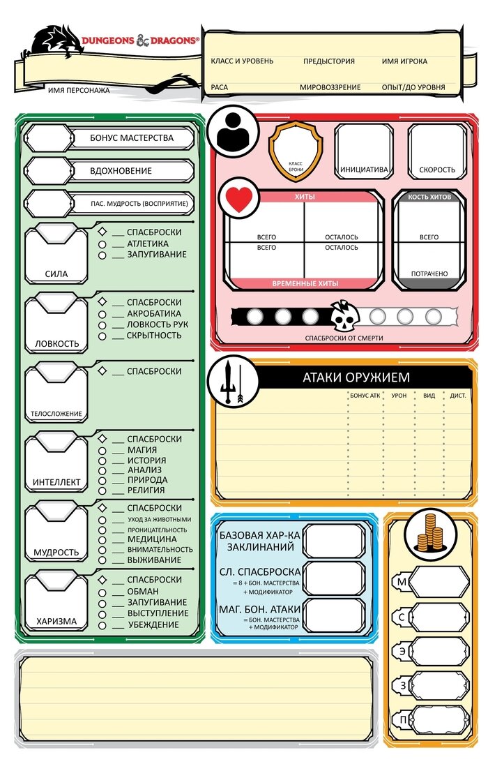 Dnd rules. ДНД 5 редакция лист персонажа. Лист персонажа ДНД 5е. Лист персонажа ДНД 5 на русском на русском. Заполненный лист персонажа ДНД 5.