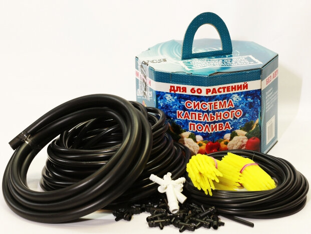 Система капельного полива АкваДуся 10934, 60 растений - на тепловоз.рф