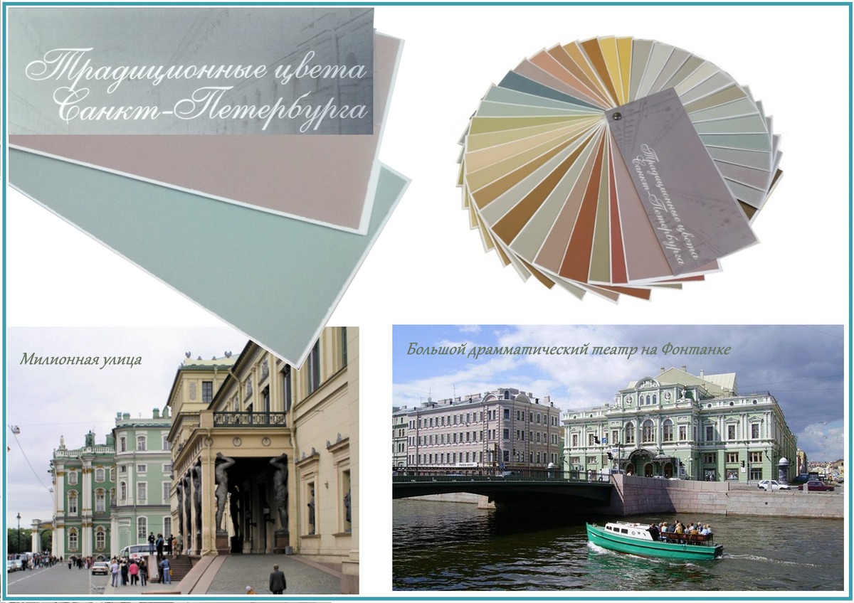 Санкт-Петербург. Знаменитые Миллионная улица и набережная реки Фонтанки.