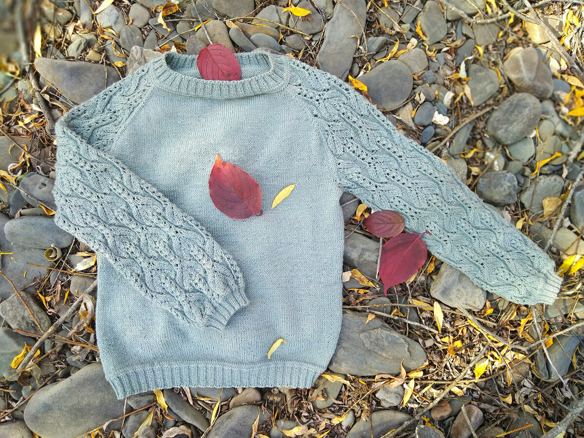 Свитер "Полынь", фото автора