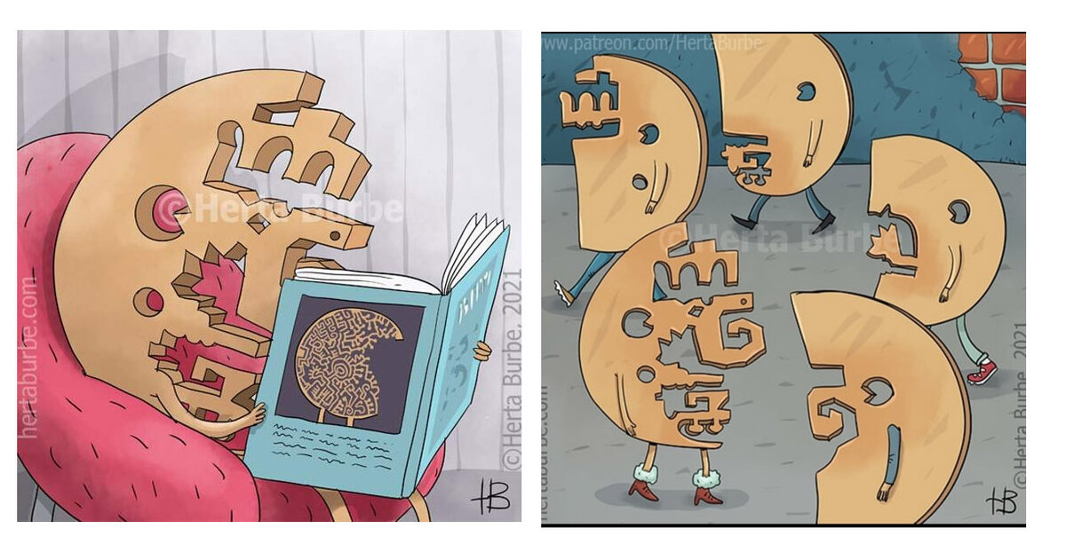 Иллюстрации художницы Herta Burbe  