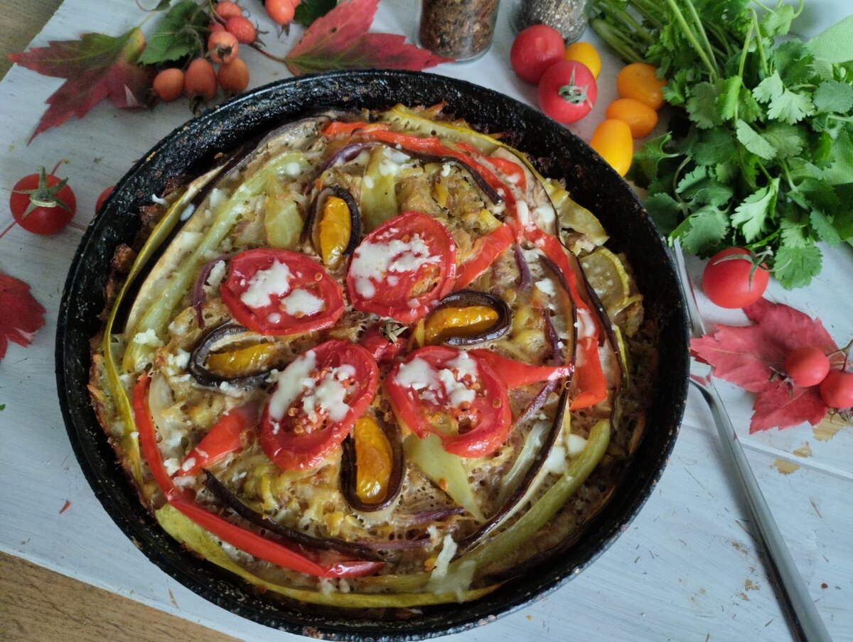    Картофельно-мясная запеканка с овощами