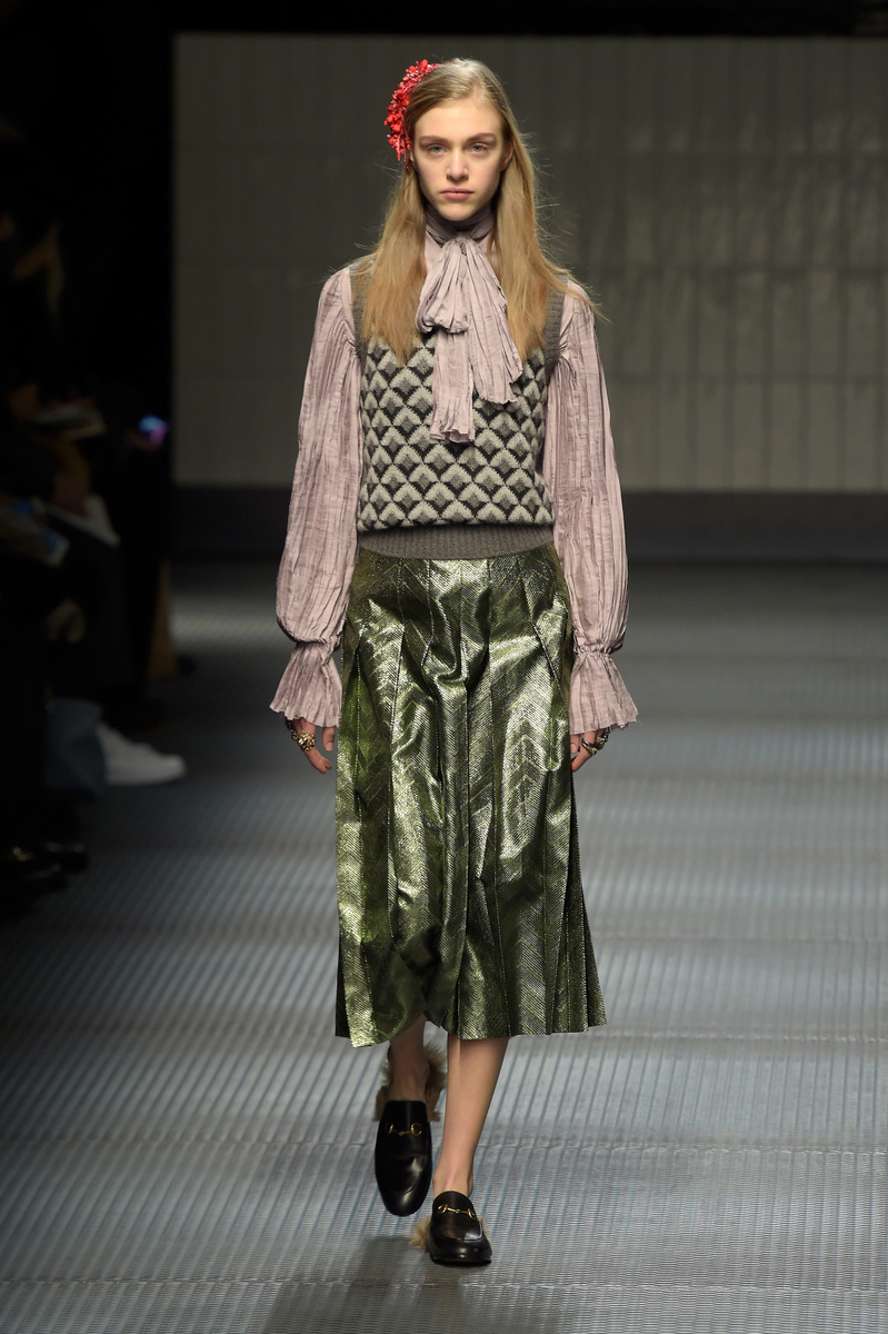    Gucci, коллекция осень-зима 2015 Фото: Pietro D'Aprano/Getty Images