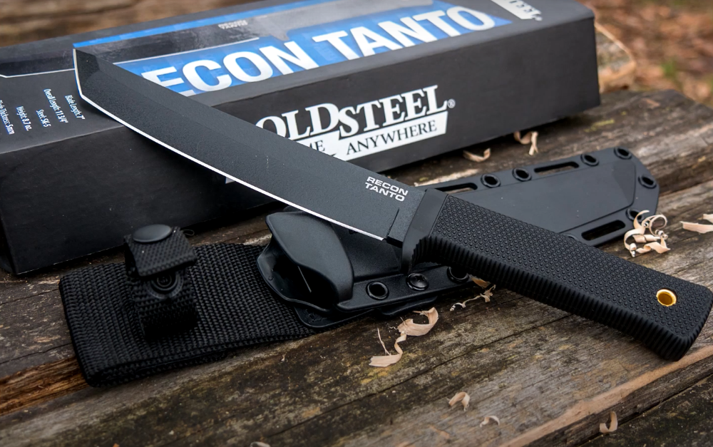 Нож Cold Steel Recon Tanto 49LRT, сталь SK-5, рукоять резина
