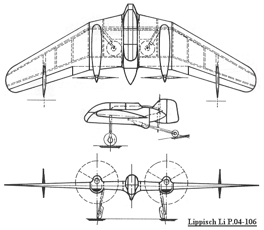 Схема самолёта Li P.04-106. Картинка взята из интернета.