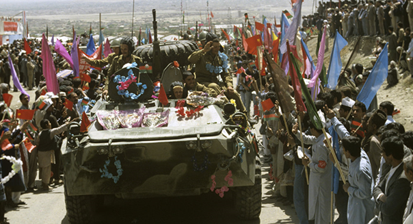 Торжественные проводы Советских воинов простыми афганцами