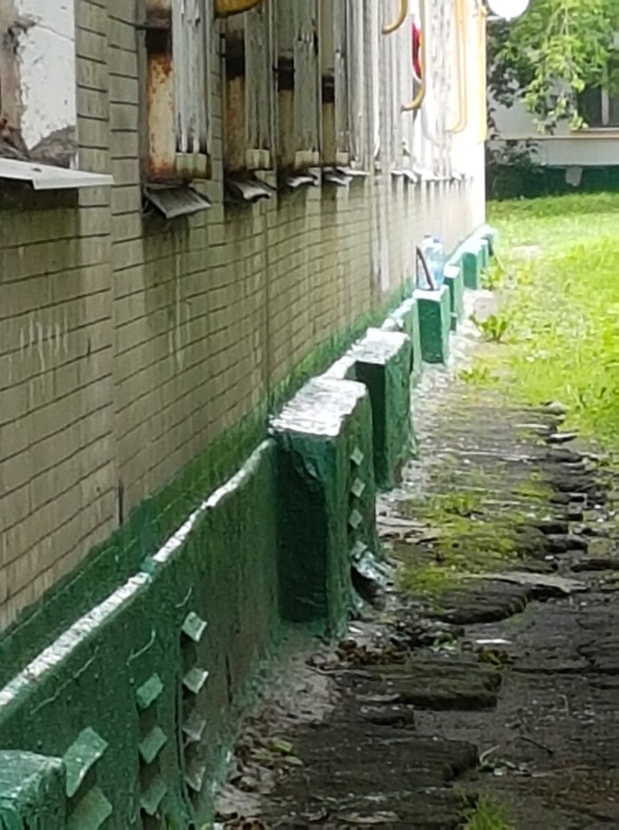 Зелёная полоса, видимо, для красоты. Фото автора