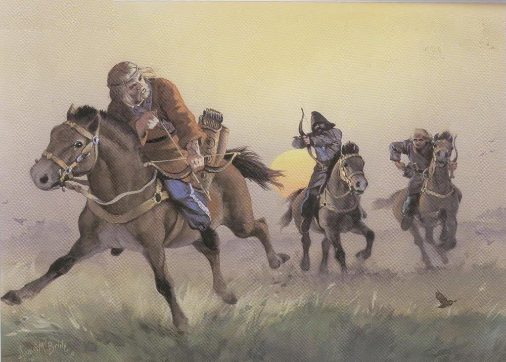 Рисунок "Нападение разбойников". Автор неизвестен.