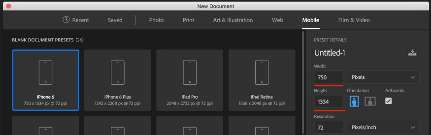 Создание интерфейса под iPhone6 в Adobe Photoshop. 