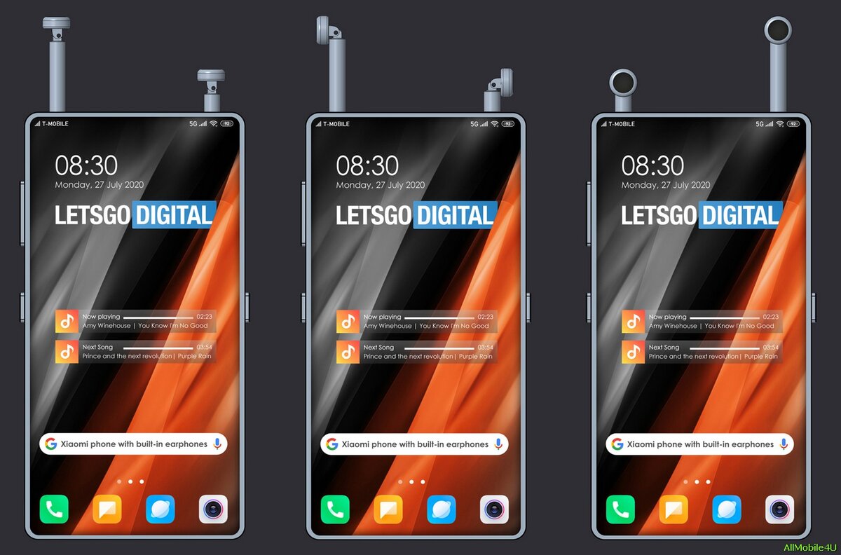 Смартфон от Xiaomi с встраиваемыми беспроводными наушниками