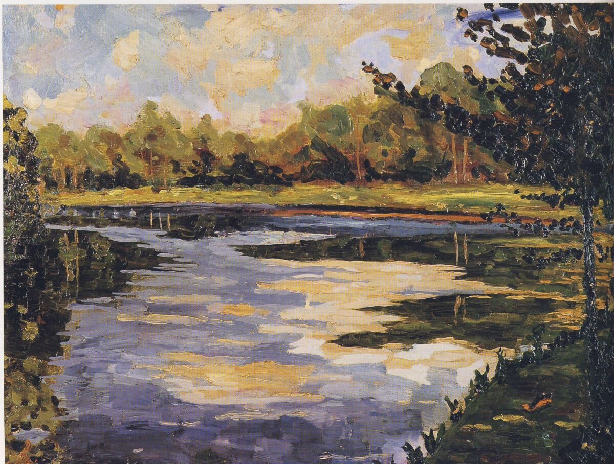 Lake near Breccles in Autumn by Winston Churchill.