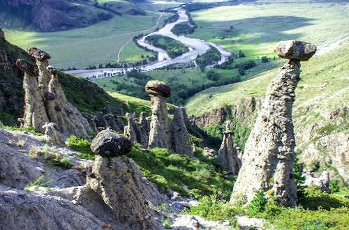 Алтай, каменные грибы