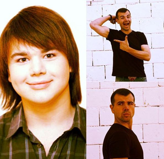 Михаил Казаков «тогда и сейчас». Фото: Instagram