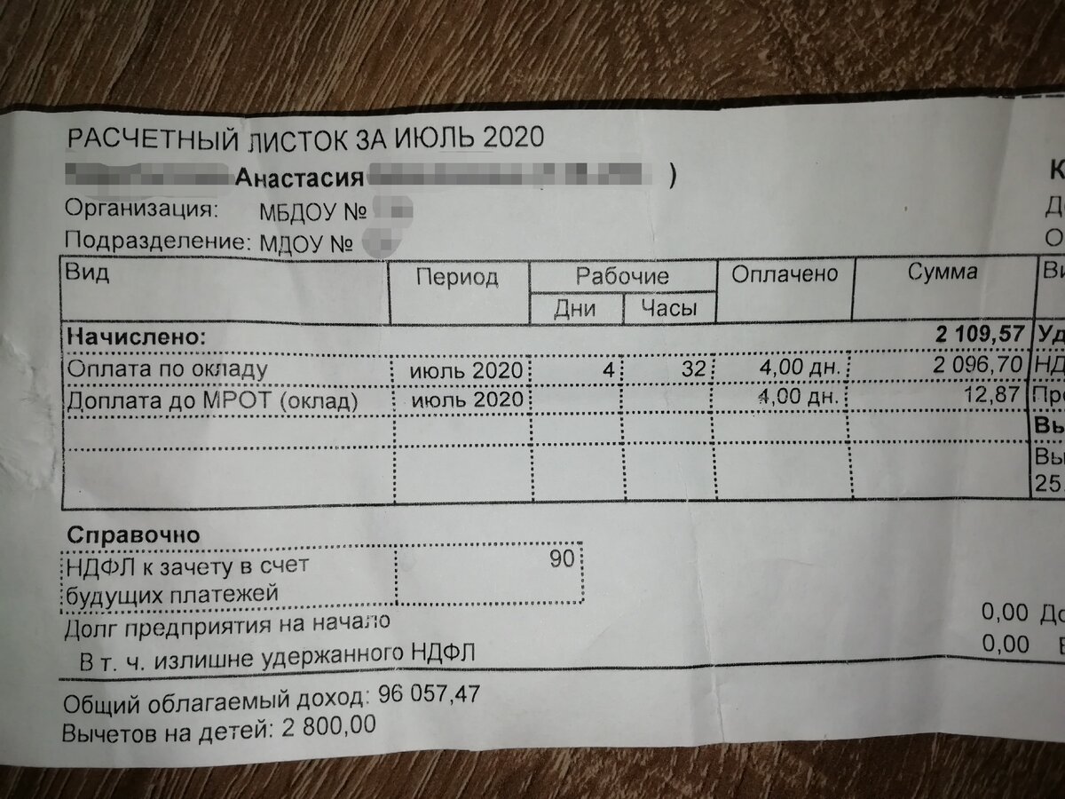 Начисления