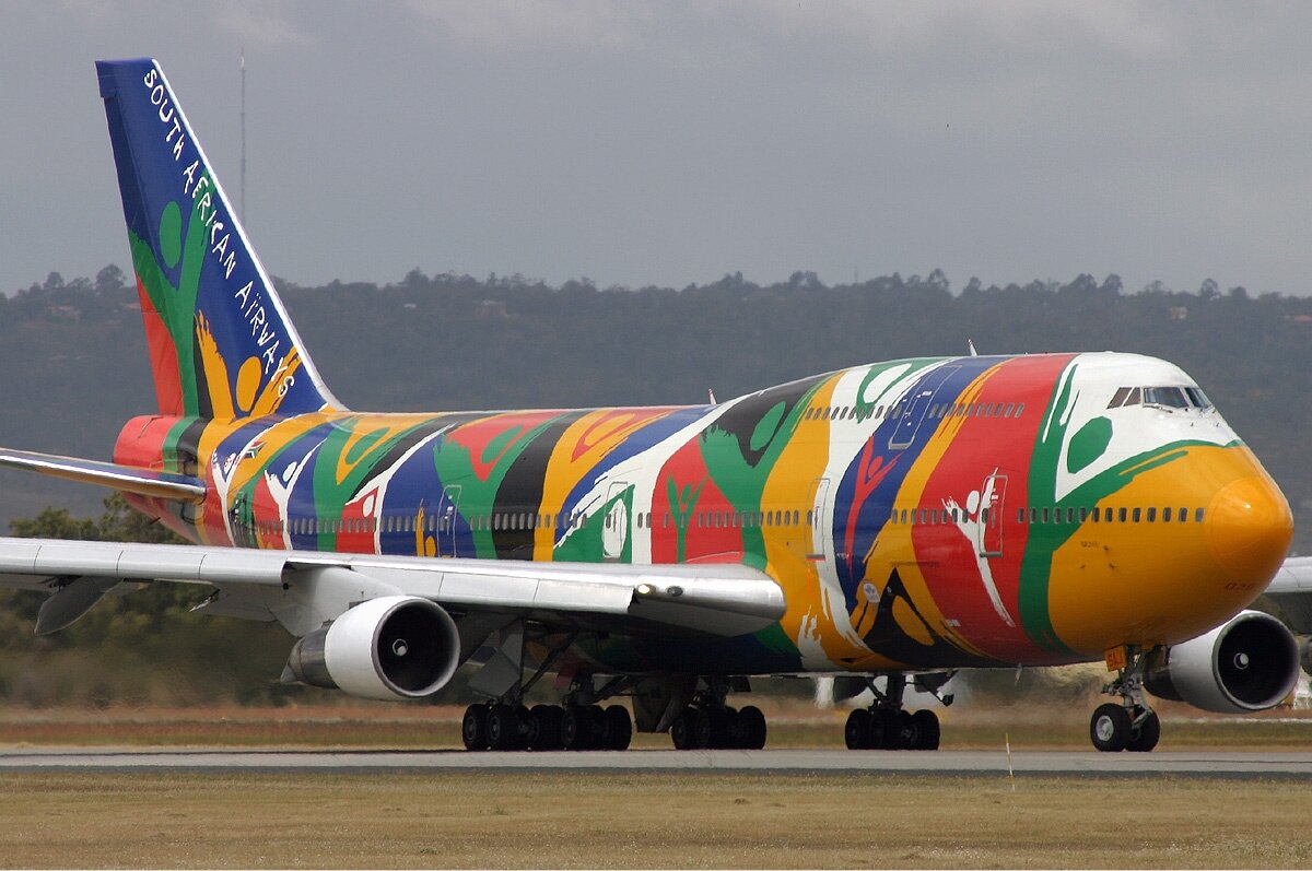 9. South African Airways – Boeing 747 Ndizani Livery