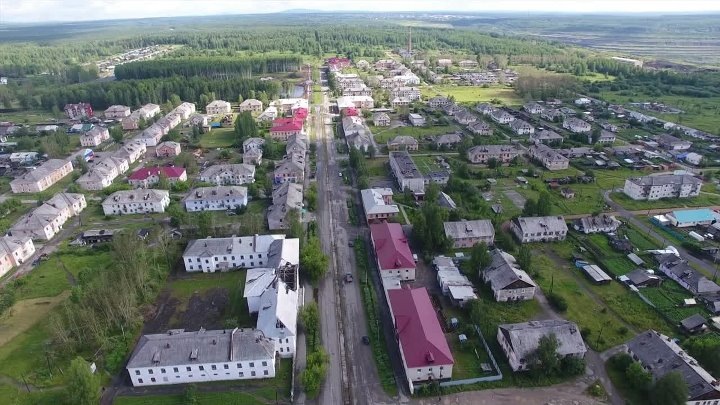 Город с высоты птичьего полёта