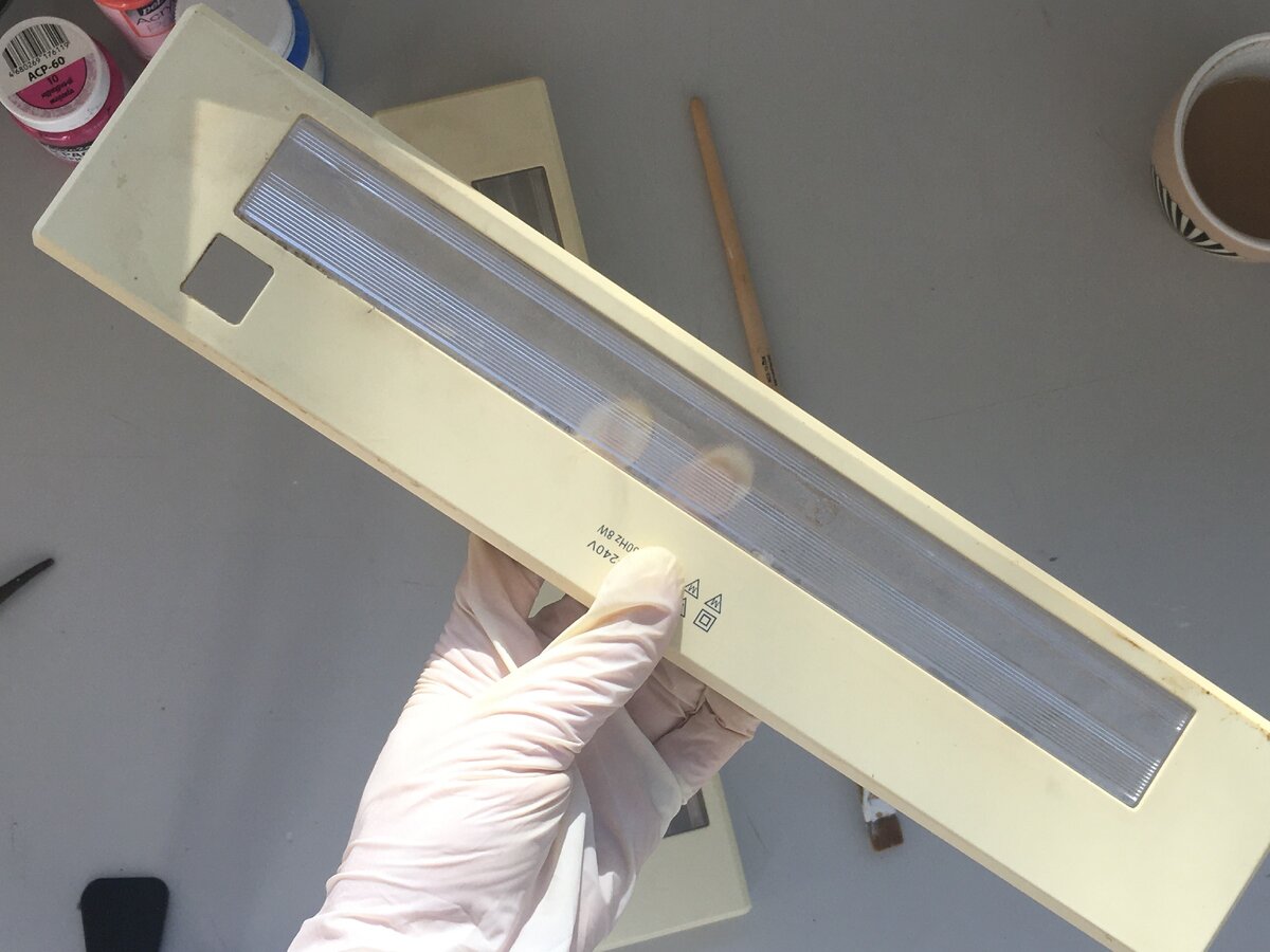 Так выглядели светильники, когда я только сняла корпус, пока ничего с ними не делала