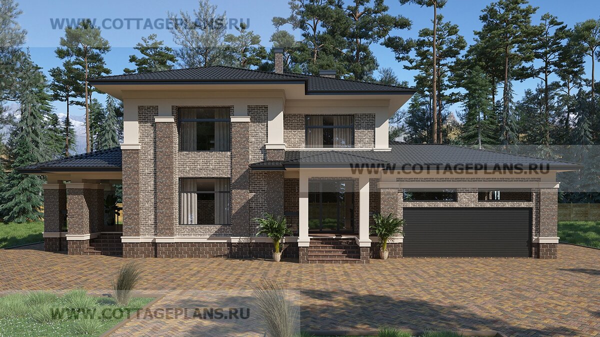 Фасады дома. Источник фото: https://www.cottageplans.ru