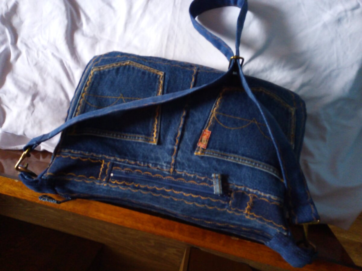 Из старых джинсов сумка своими руками
