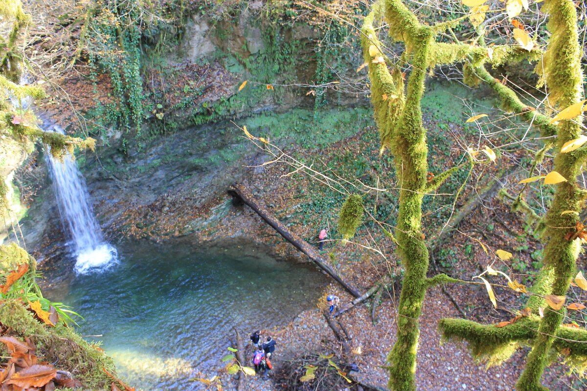 Водопад Нижний Ажек