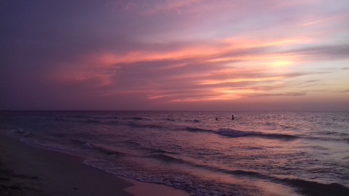 Закат над Атлантическим океаном