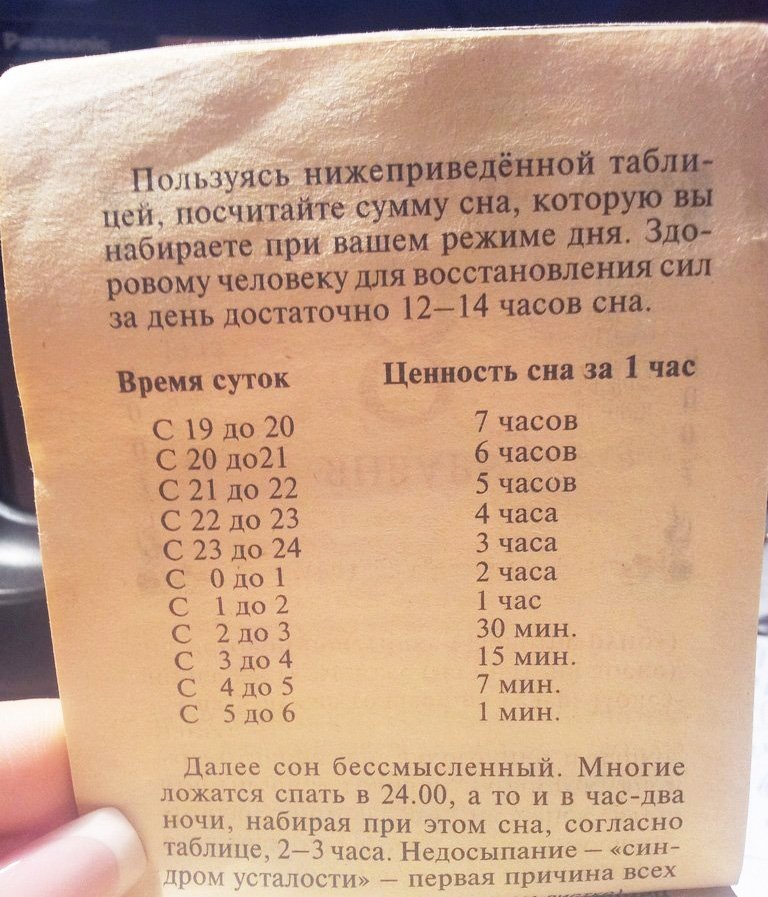 Ценность сна относительно когда мы ложимся спать 