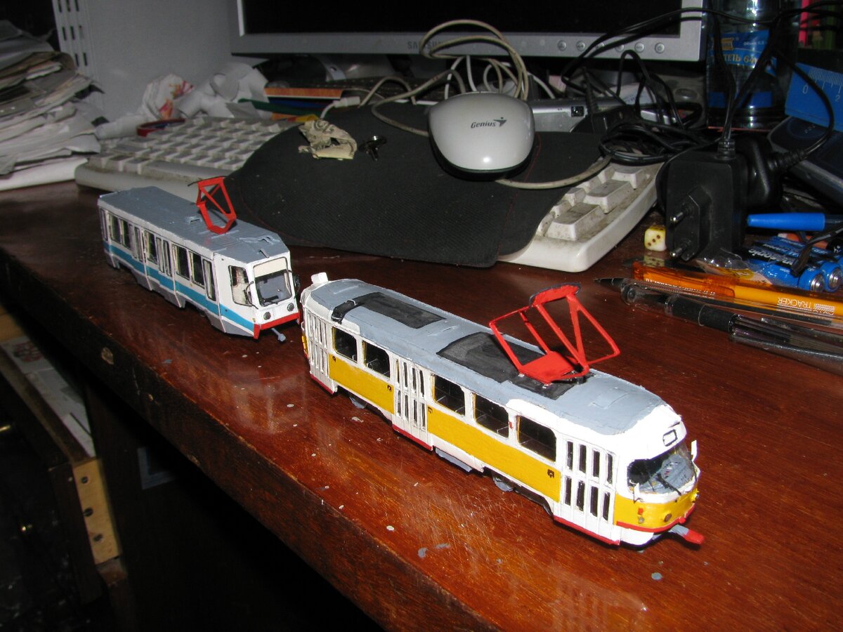 Модели вагон Т-3 и 71-608К, 1:87