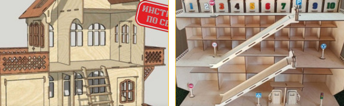 Детские макеты для лазерной резки