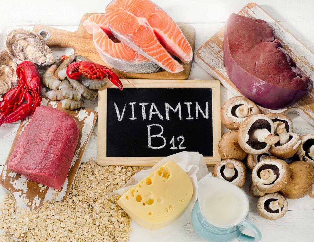 Продукты, в который содержится Витамин В12