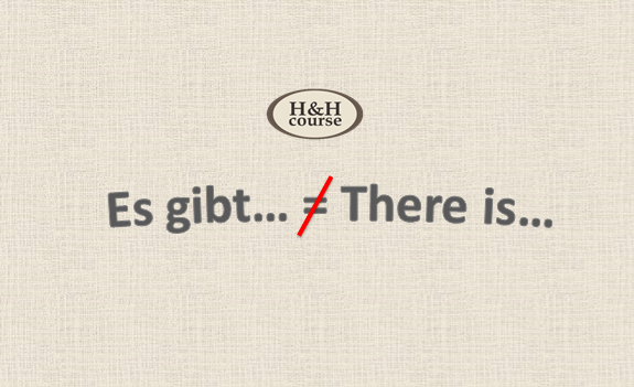 Es gibt не равно There is