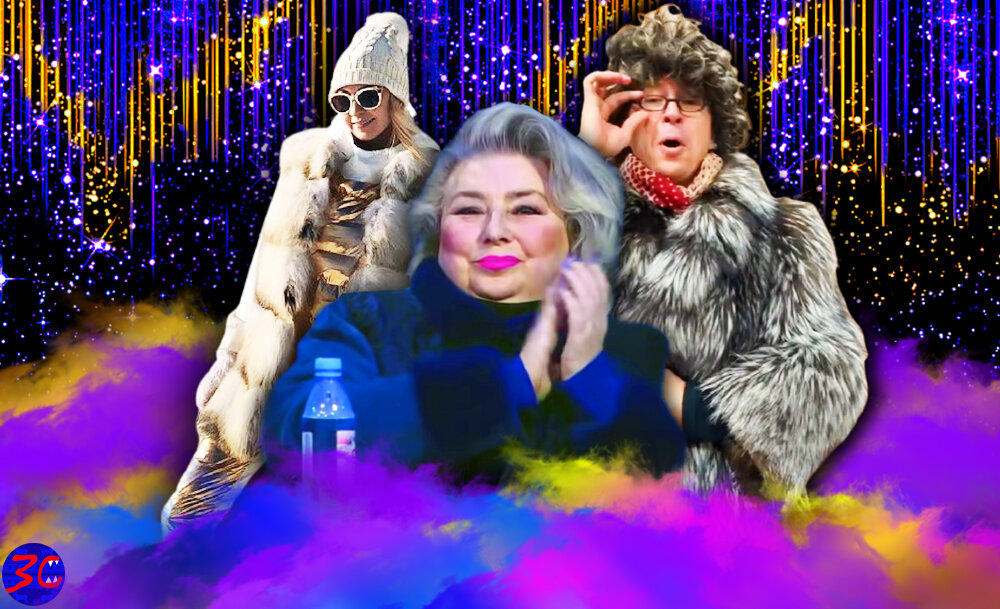 Яна Рудковская, Татьяна Тарасова и Алексей Ягудин в образе ТАТ (коллаж автора, источник - instagram.com/p/CLhbb77plQI/)