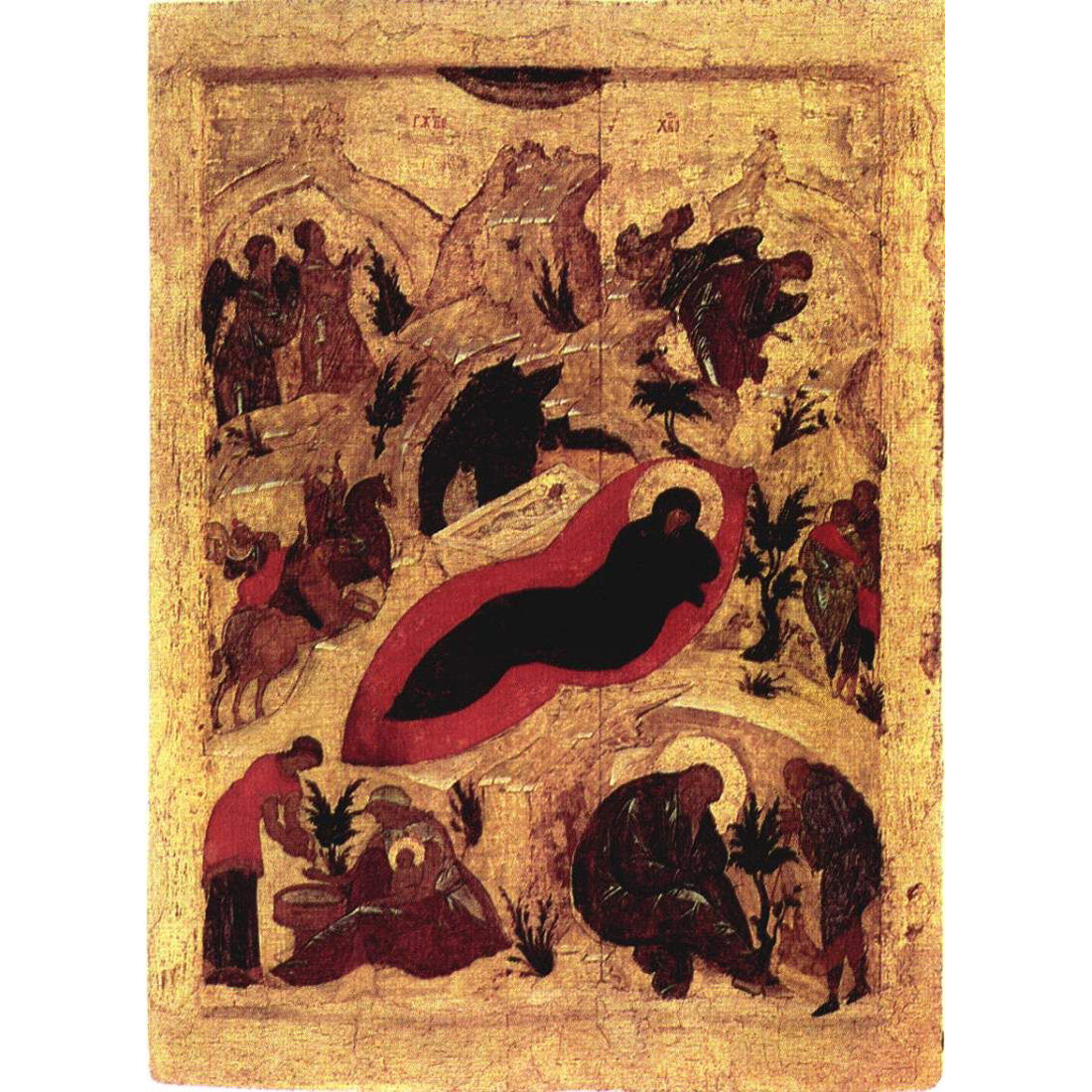 Икона Рождество Христово. 1-я четверть XV в.