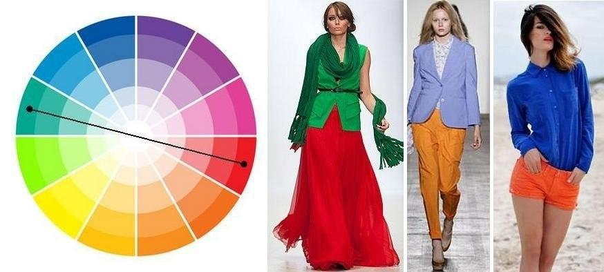 Одежда в контрастных цветах