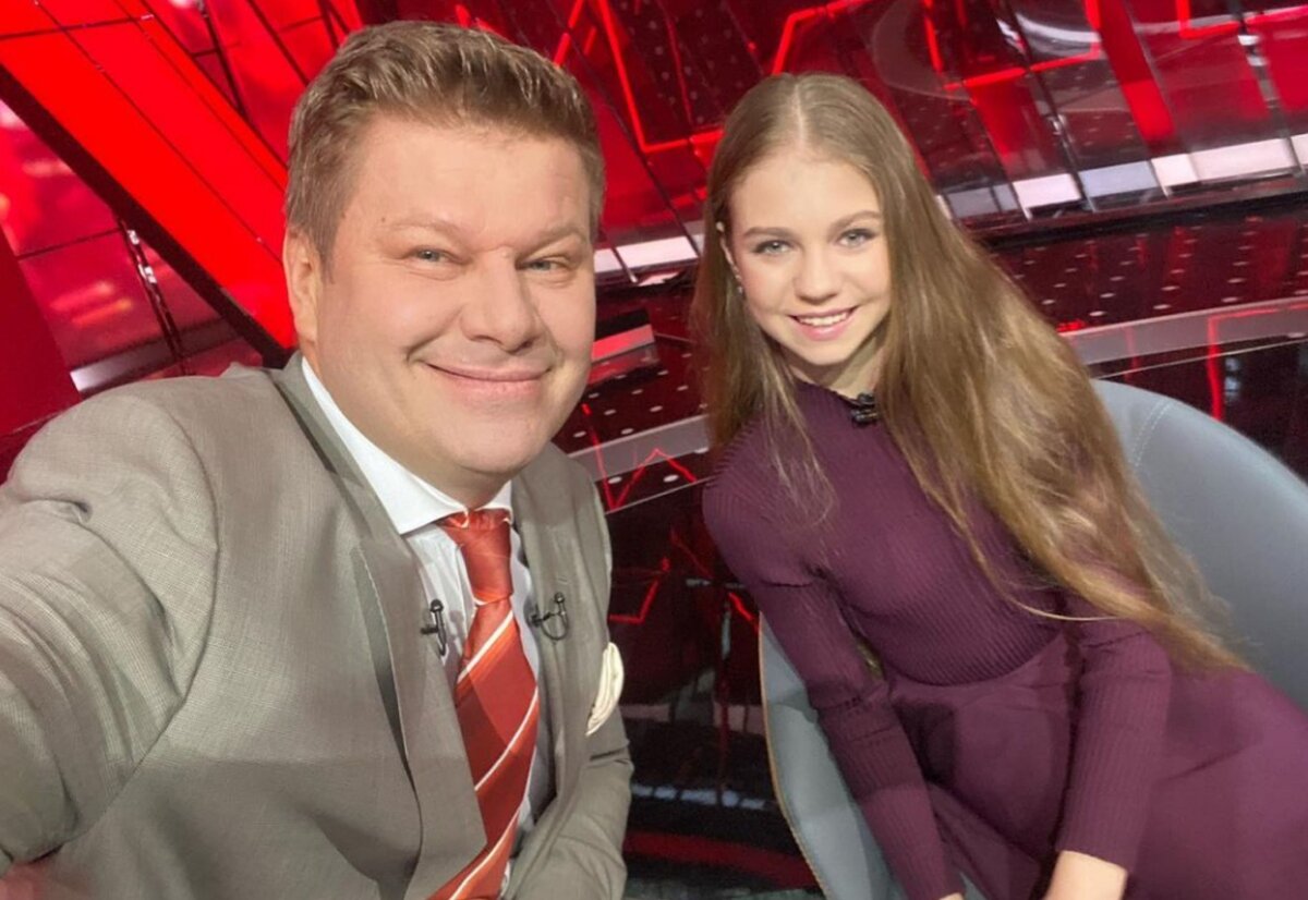 Дмитрий Губерниев и Александра Трусова. Скриншот инстаграм guberniev_dmitry 