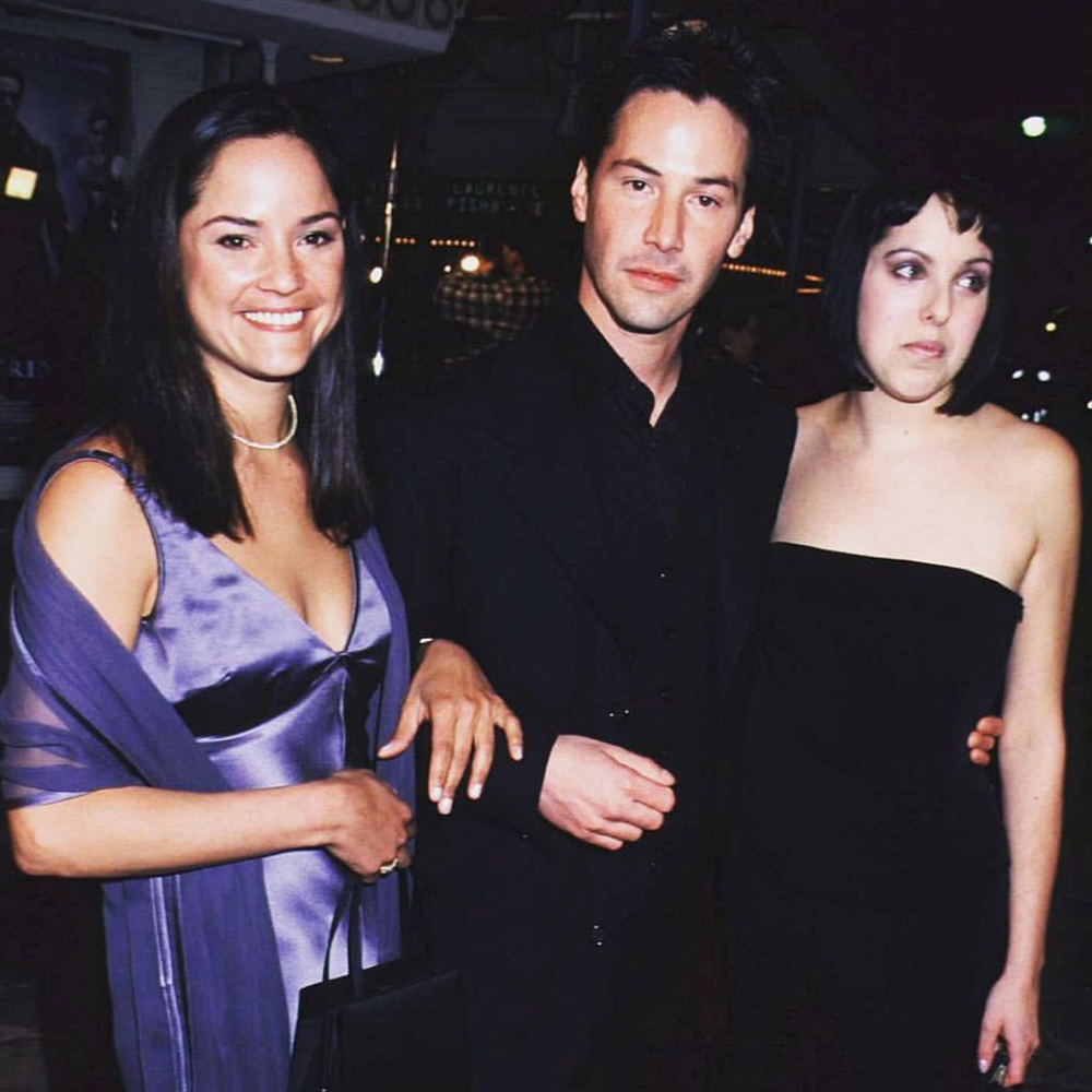 Киану Ривз с сестрами Ким Ривз и Кариной Миллер