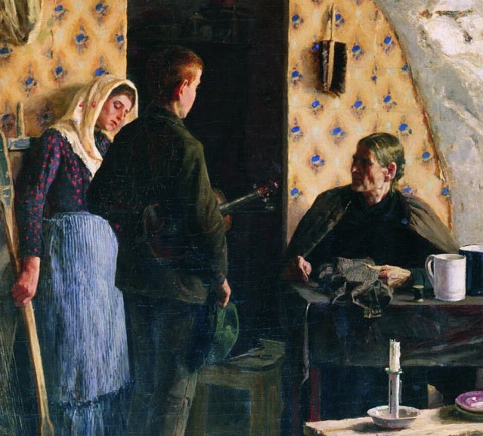 Елена Поленова «Без сил, без денег», фрагмент 