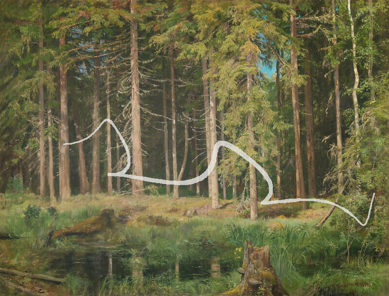 по мотивам картины И.И. Шишкина