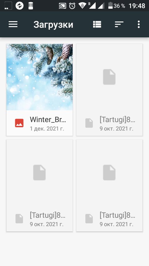 Шаг 1: выбираем фото в файловом менеджере