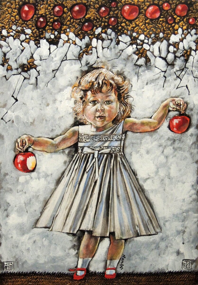 Максим Наумов. Арина. холст, акрил. 2016