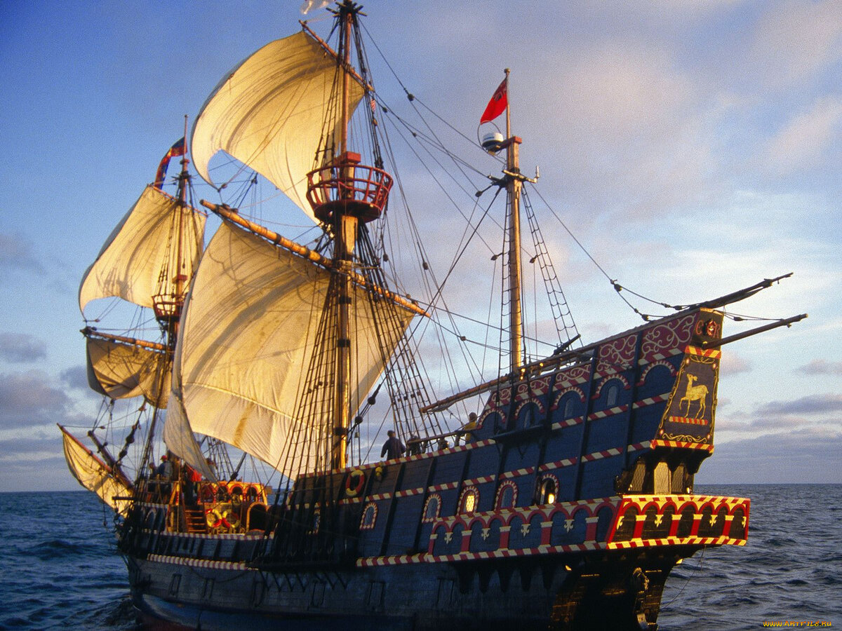 Корабль имел характерный рисунок лани на корабле