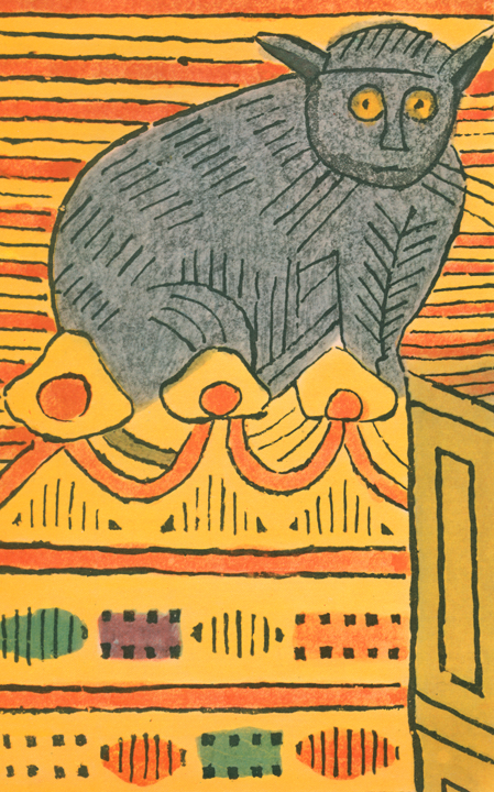 Русский лубок XVII века. хорош кот)) ночью увидишь, кондратий хватит! 