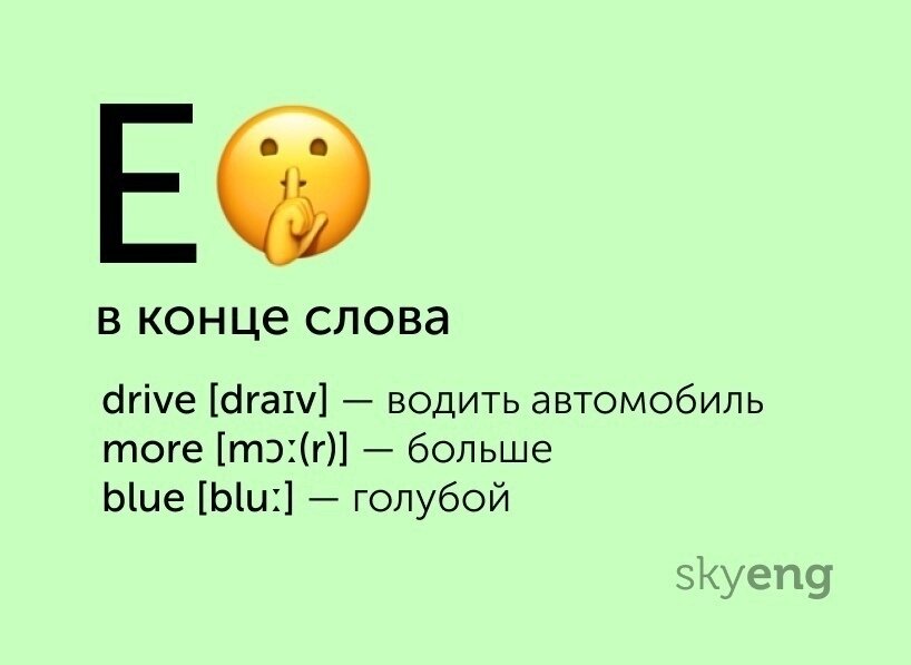 Непроизносимые буквы в английском языке, взято с Яндекс.Картинки