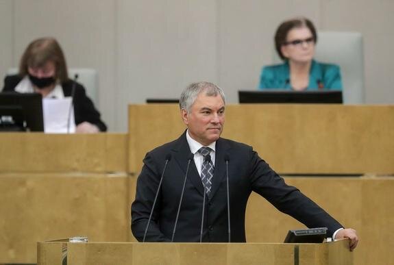    Спикер Госдумы В. Володин, фото: Russian State Duma/globallookpress.com