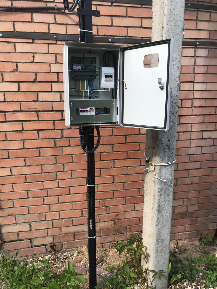 Как правильно установить столб для электричества на участке и ...