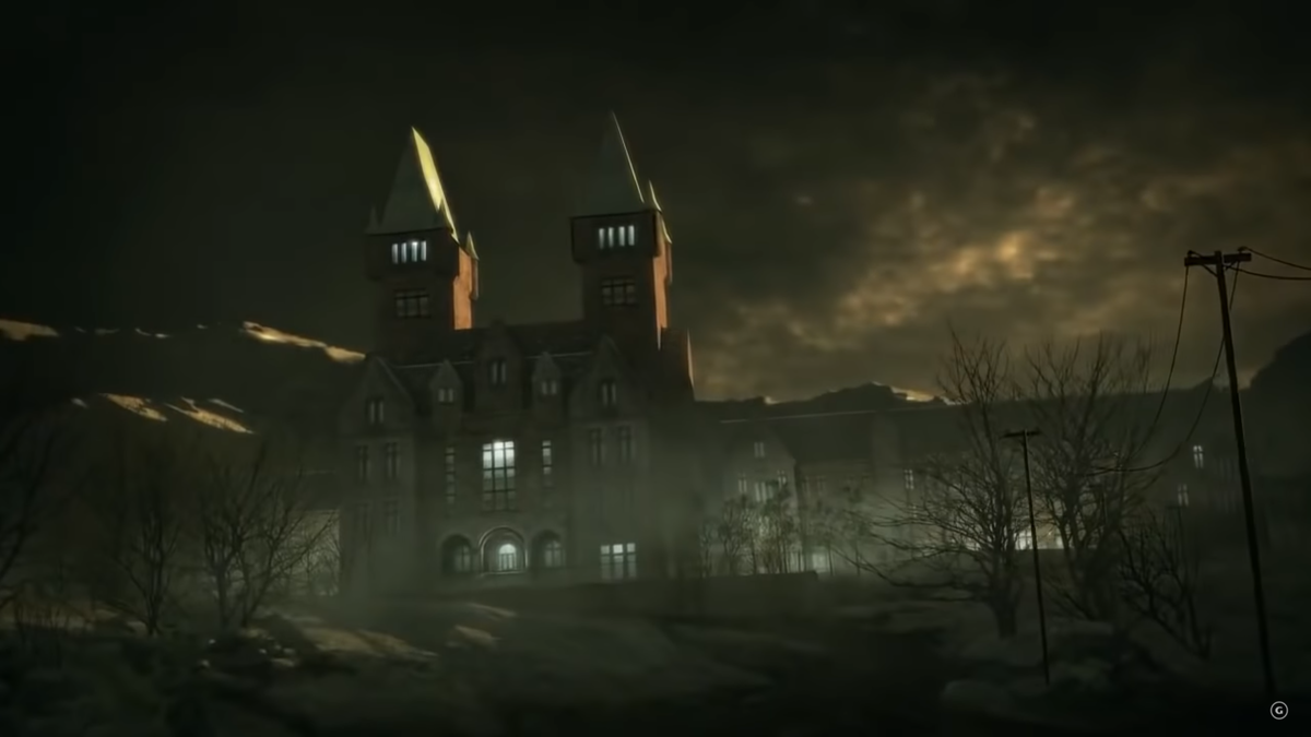 Outlast кадр из трейлера игры.