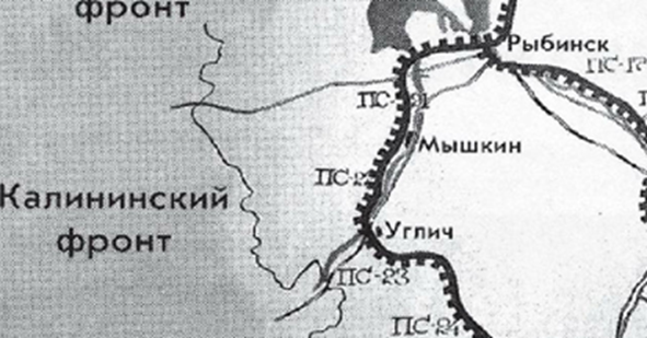 Схема оборонительных сооружений в Ярославской области