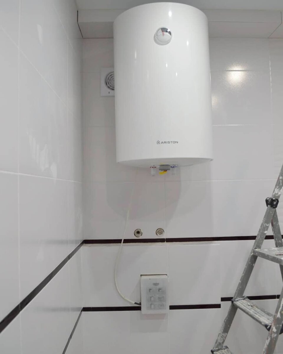 Установка и подключение водонагревателя в туалете