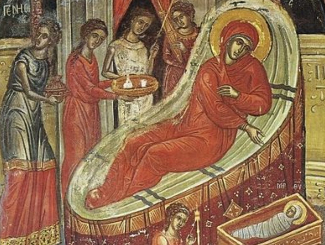 Икона "Рождество Богородицы". Если пойдете в храм вечером 20 сентября или в праздничный день 21 сентября, то обязательно поставьте свечку перед этой иконой. Источник: Яндекс