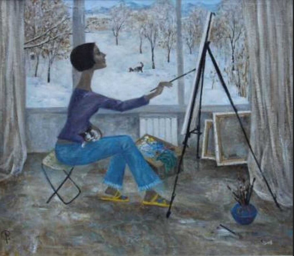 Анна Ермолаева "Зимний пейзаж"